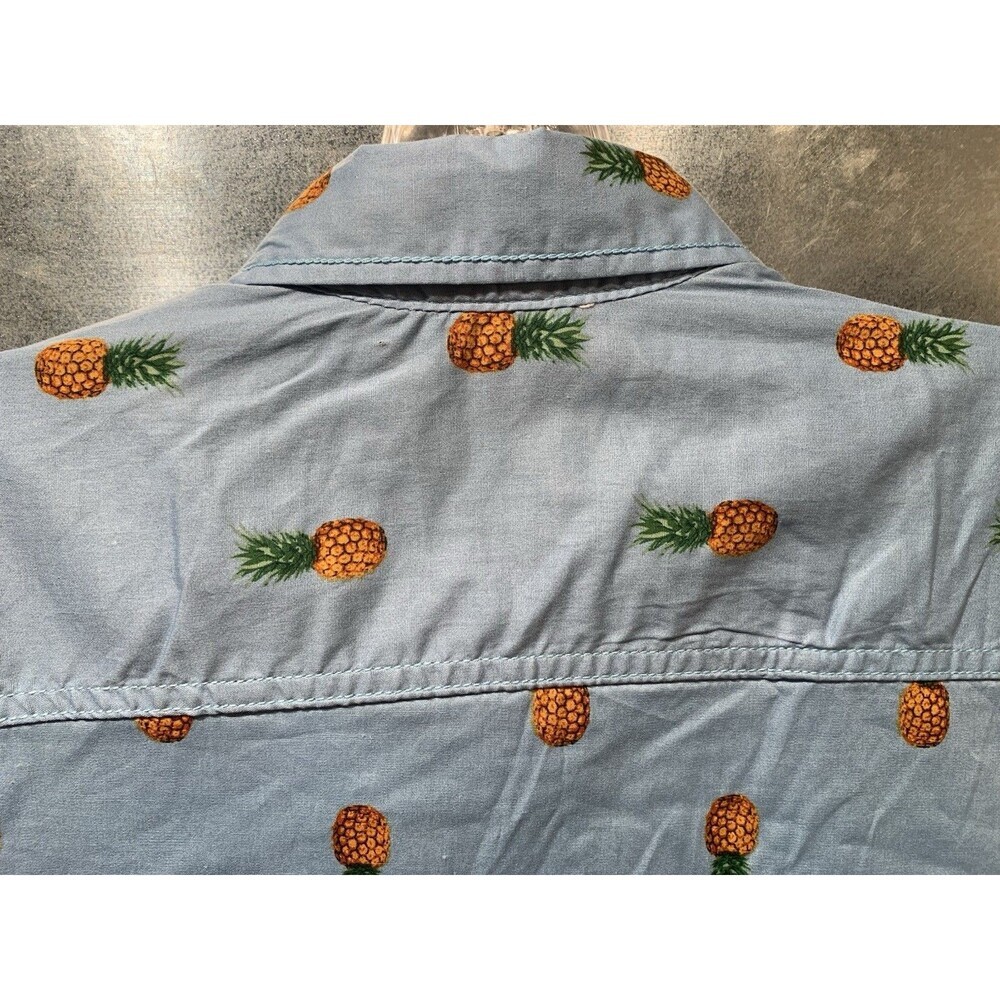 Drill Clothing Geometrix Peached Poplin Stretch S Pineapples NEW $52. Retail - Picture 15 of 16